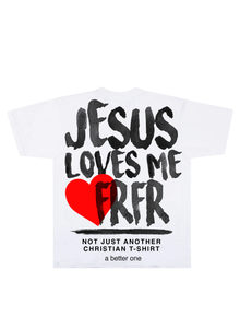 JESUS Loves Me FRFR Oversized Tee