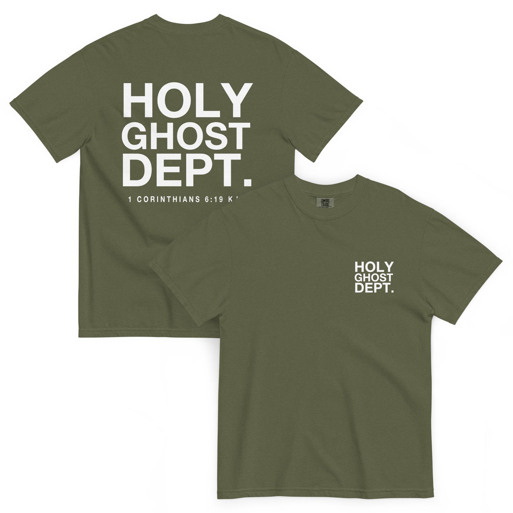 Olive Holy Ghost Dept Tee