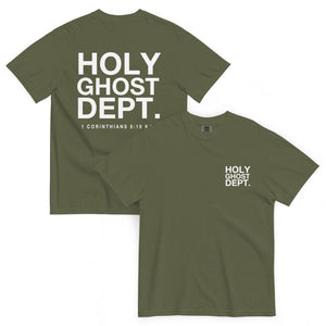 Olive Holy Ghost Dept Tee