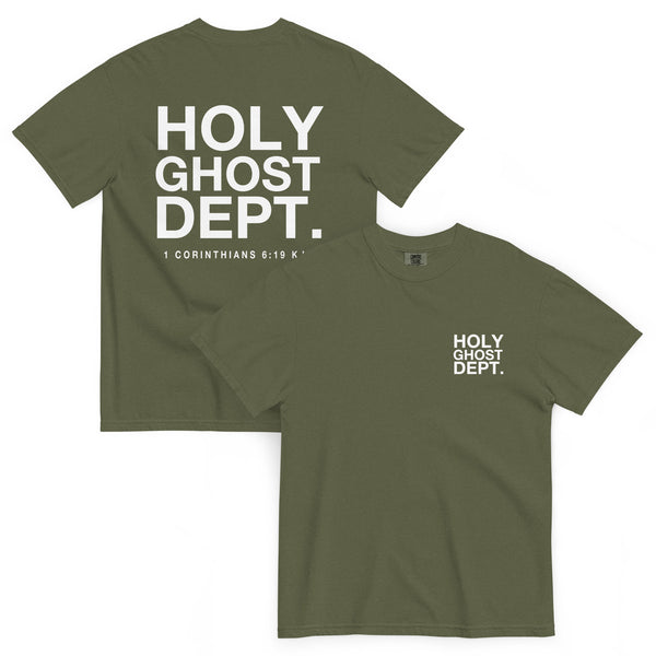Olive Holy Ghost Dept Tee