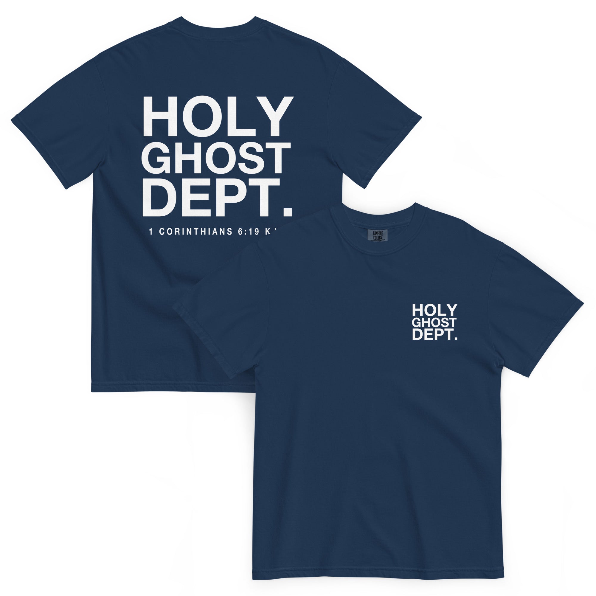 Blue Holy Ghost Dept Tee
